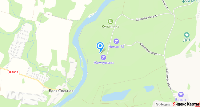Санаторий Жемчужина на карте
