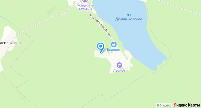 Санаторий Лесное на карте