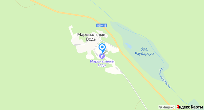 Санаторий Марциальные воды на карте