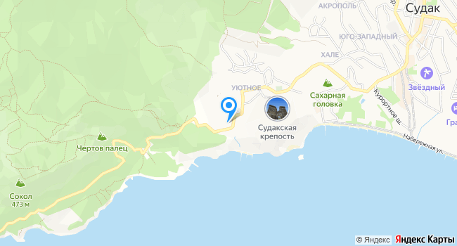 Пансионат Крымская весна на карте