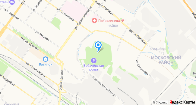 Санаторий Бобачевская роща на карте