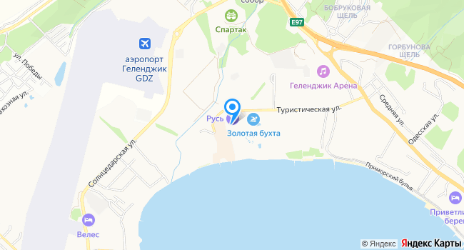 Санаторий Русь на карте