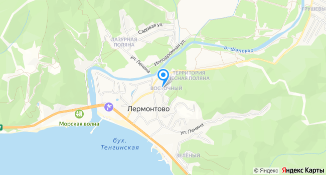 Гостиница Лето на карте