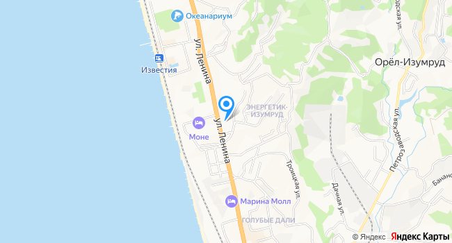 Пансионат Орбита-1 на карте