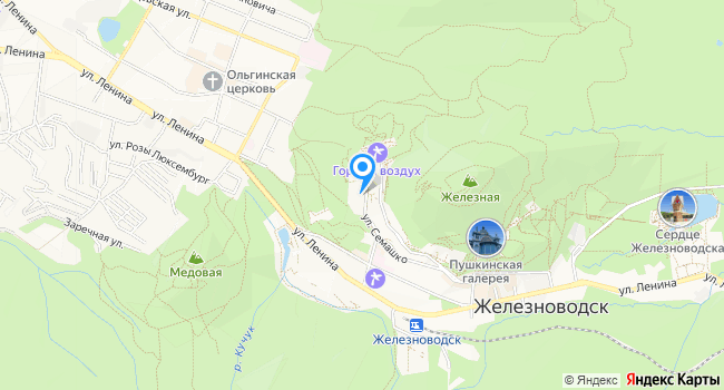 Санаторий Бештау на карте