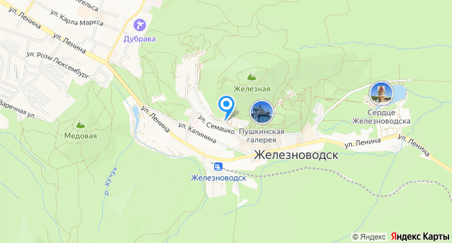Пансионат Княжна Мери на карте