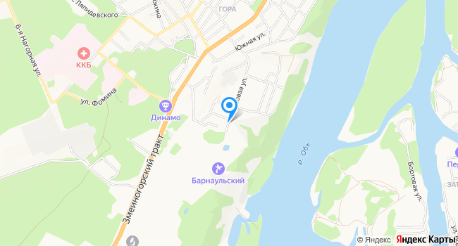 Санаторий Барнаульский на карте